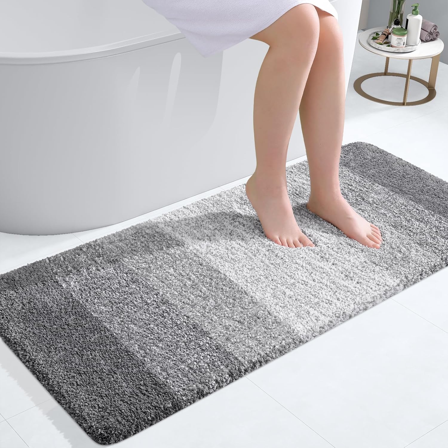 OLANLY Bathroom Rug Mat 47x20