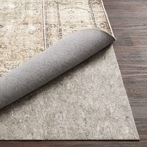 Loloi Loloi-Grip Rug Pad, FPAD2 Grey, 6'-0" x 9'-0", .13" Thick, Gray, 1/8 inch, Reversible, Soft, Cushion, Low Profile, Hardwood, Carpet, Tile, Vinyl, Linoleum, Multi Surface, Trim to fit, Rug Pad