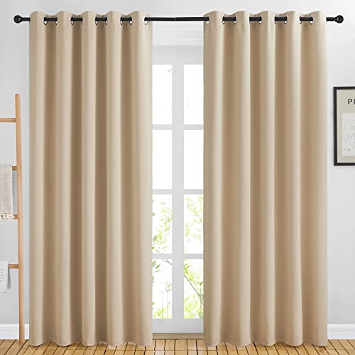 NICETOWN Blackout Draperies - Biscotti Beige 66x84