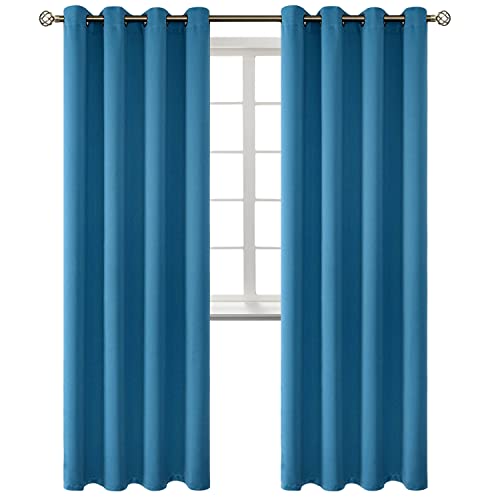 BGment Blackout Curtains - Steel Blue 84"