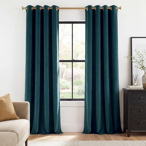 StangH Teal Velvet Curtains