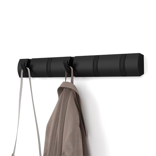Umbra Flip Wall-Mounted Coat Rack (5 Hooks)