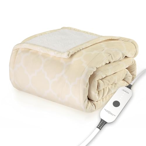 Sunbeam Royal Mink Sherpa Throw