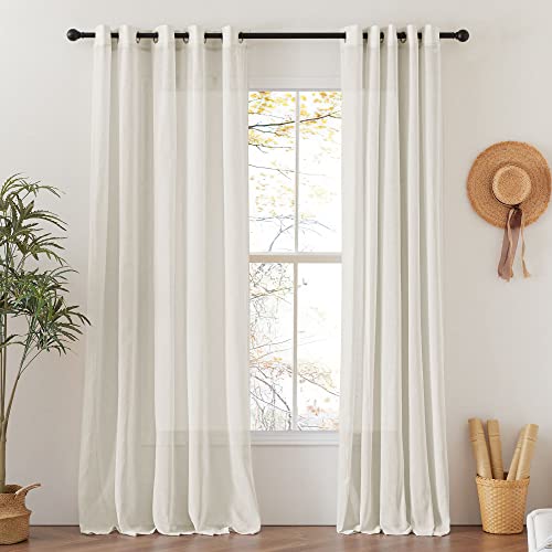 NICETOWN Natural Linen 96" Grommet