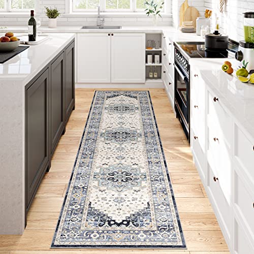 Dripex Runner Rug 2x8 (Distressed Medallion)