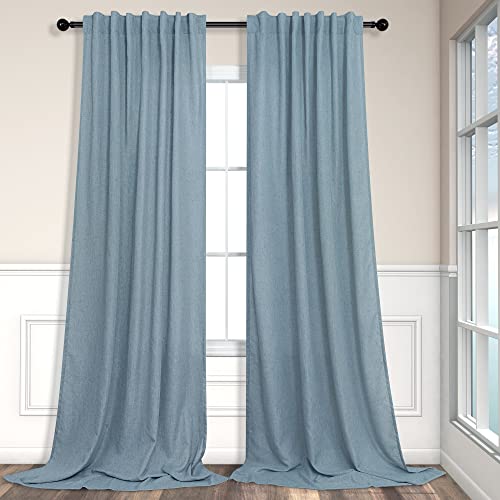 Pitalk Blue Curtains 108 Inches
