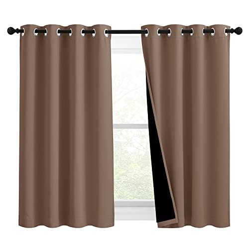NICETOWN Bedroom Full Blackout Curtain Panels