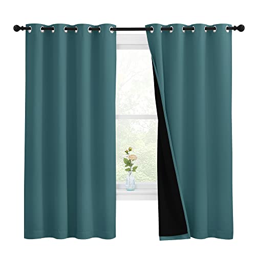 NICETOWN 100% Blackout (Sea Teal, 68")