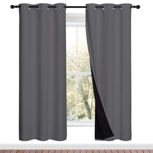 NICETOWN Grey Full Shade Panels (42 x 72)