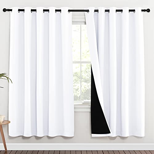 NICETOWN 100% Blackout Window Curtain Panels (72-inch)