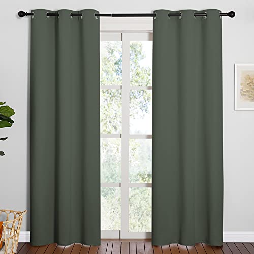 NICETOWN Window Treatment Thermal Insulated Blackout Curtains (84")