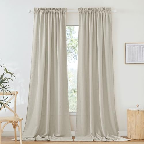 RYB HOME Flax Linen UV-Protected Panels