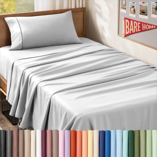 Bare Home Twin XL Sheet Set (Cloud Grey)