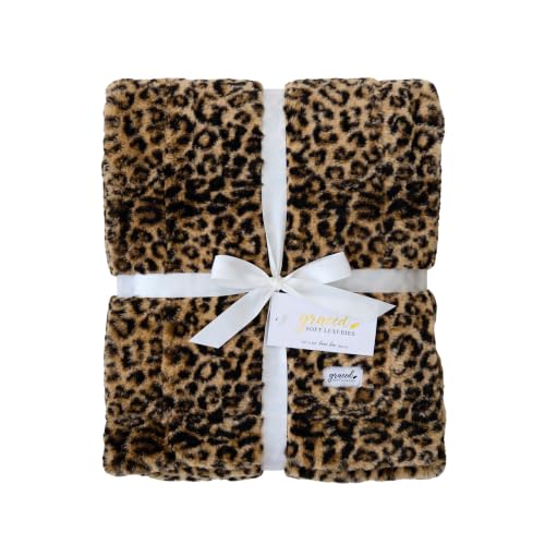 GRACED SOFT LUXURIES Cheetah Faux Fur Throw
