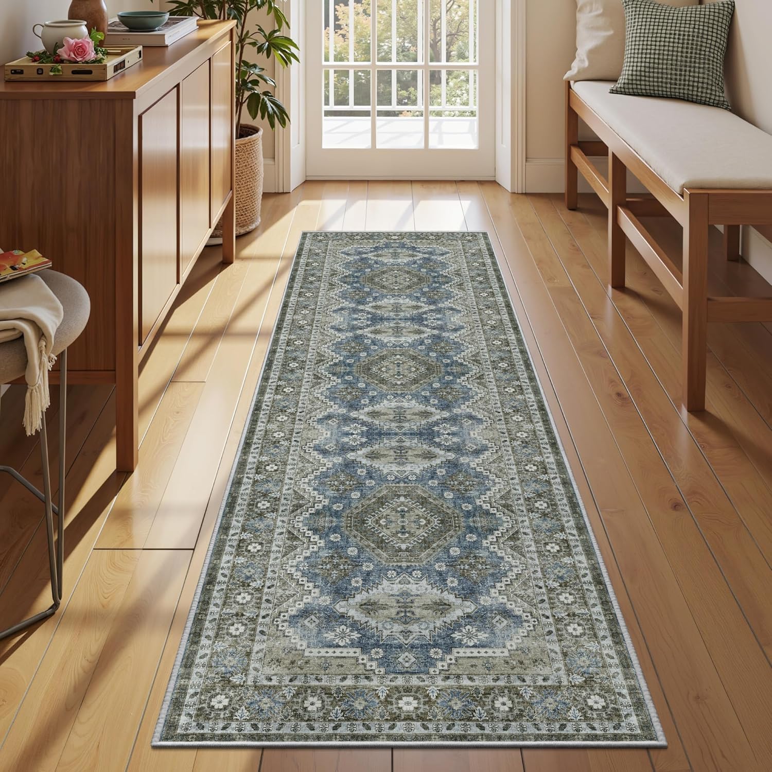 Rugland 2'6x8' Runner - TPR07-Green