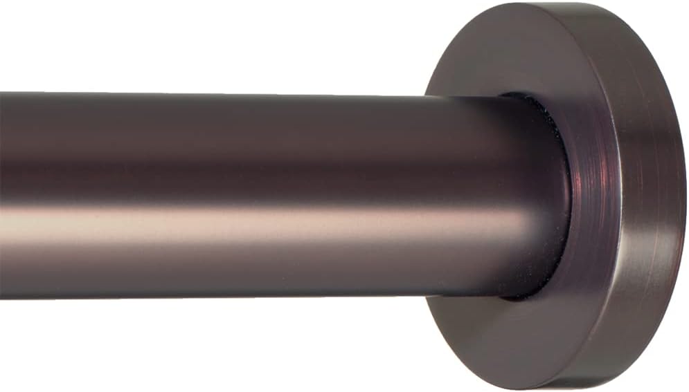 Ivilon Shower Tension Curtain Rod - Adjustable Tension Rod for Shower Curtains, Bathroom, or Windows, Easy to Install, No Drilling Required, Rustproof, Adjustable 54 to 90 Inch Oil Rubbed Bronze ORB