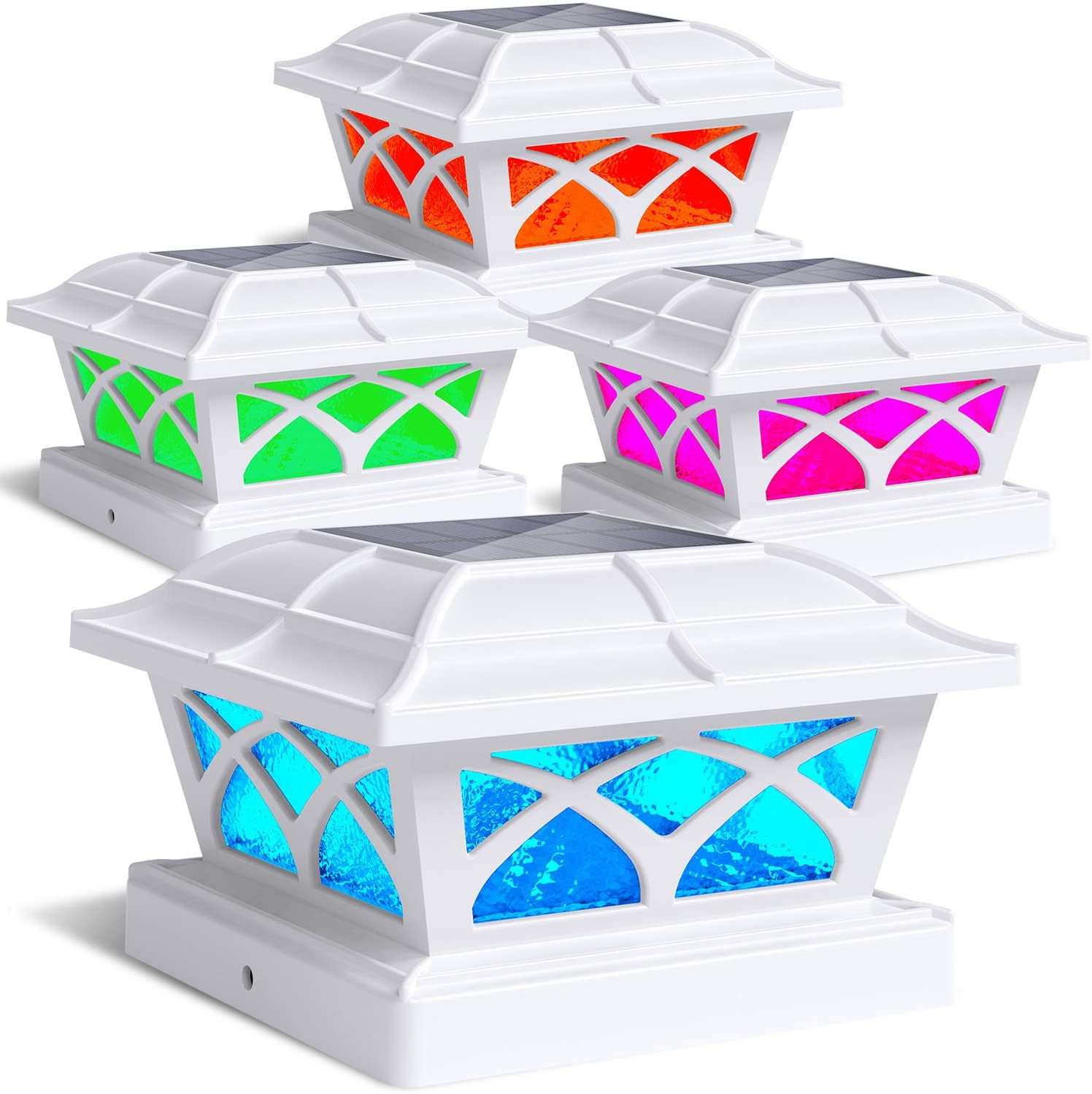 SIEDiNLAR RGB Glass Post Cap Lights