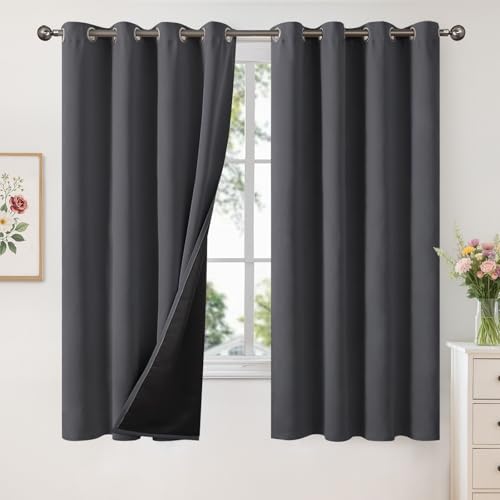 YoungsTex Dark Grey Insulated Curtains