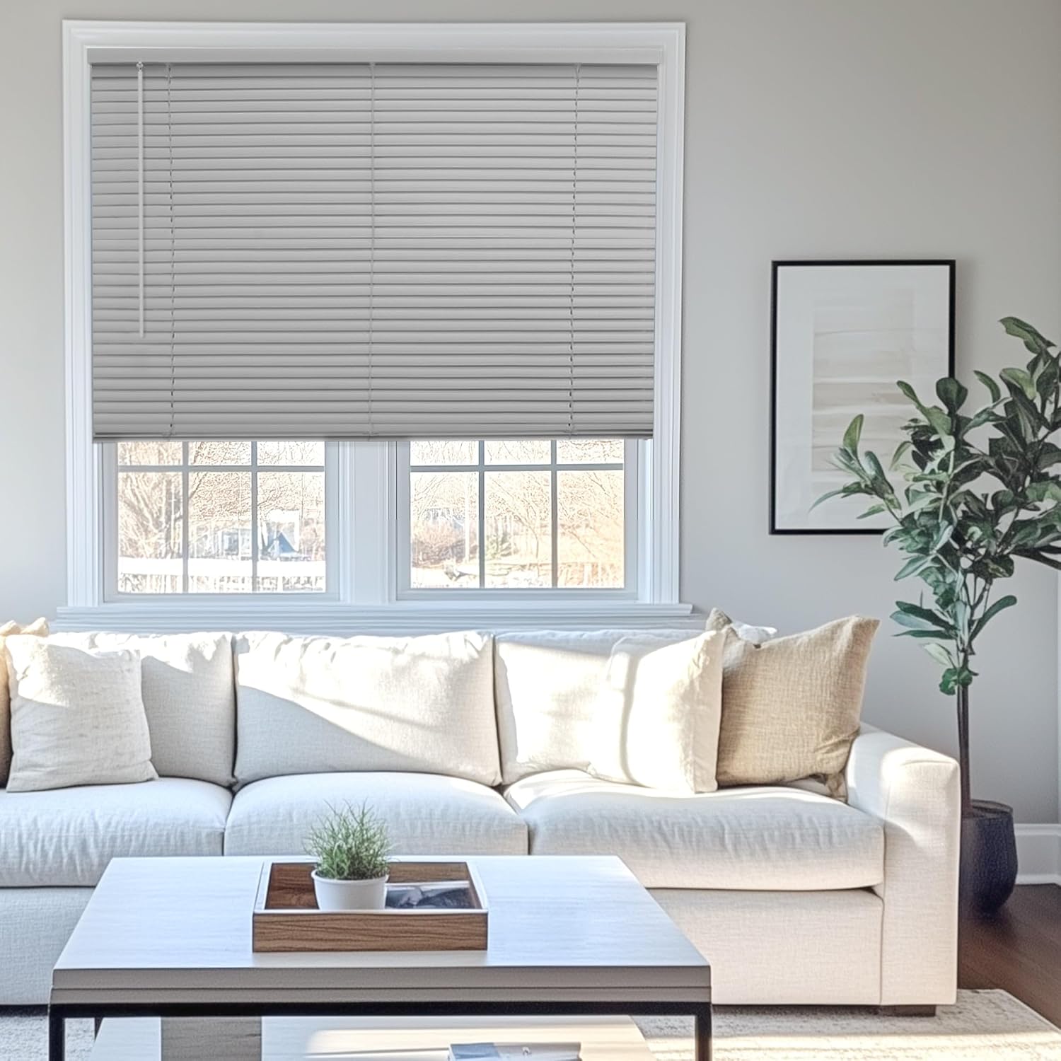 CHICOLOGY Mini Blinds 41" x 72" (Gray)