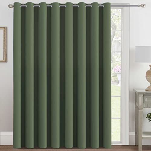 H.VERSAILTEX Blackout Patio Curtains (Bronze Green)