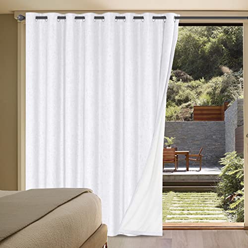 H.VERSAILTEX Linen Blackout Curtain — Pure White