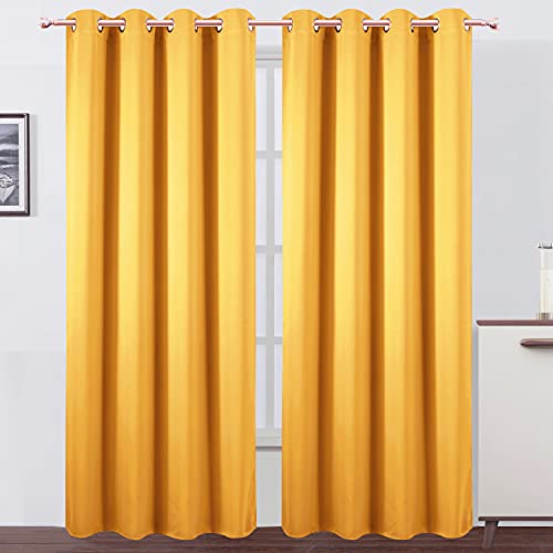 LEMOMO 66 x 84 inch Yellow