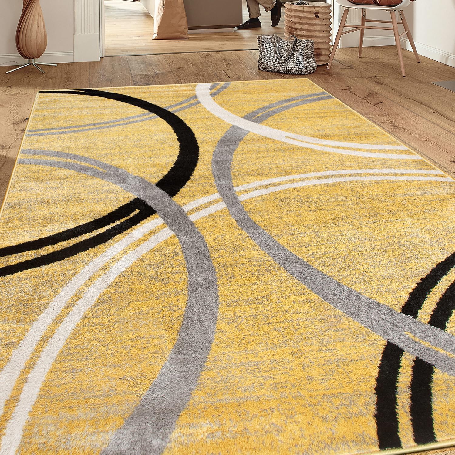 Rugshop Wavy Circles 5'3 x 7'3