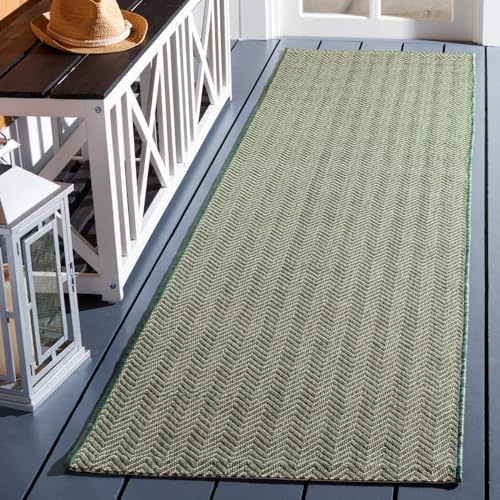 SAFAVIEH Courtyard 2'3" x 8' Dark Green