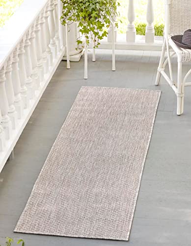 Unique Loom 2'7" x 10' Beige/Ivory