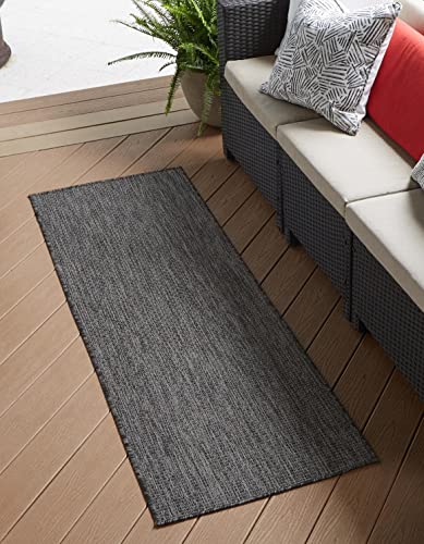 Unique Loom Black/Ivory Runner
