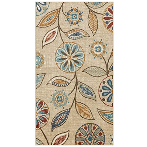 Maples Rugs Reggie Floral Area Rug (Beige)
