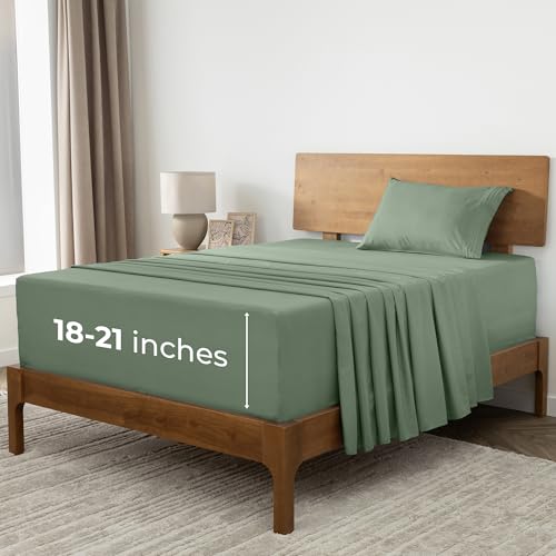 Mellanni Extra Deep Twin XL (Sage)