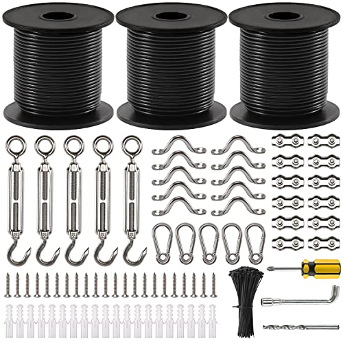 GUATTINE 300 Ft String Light Hanging Kit