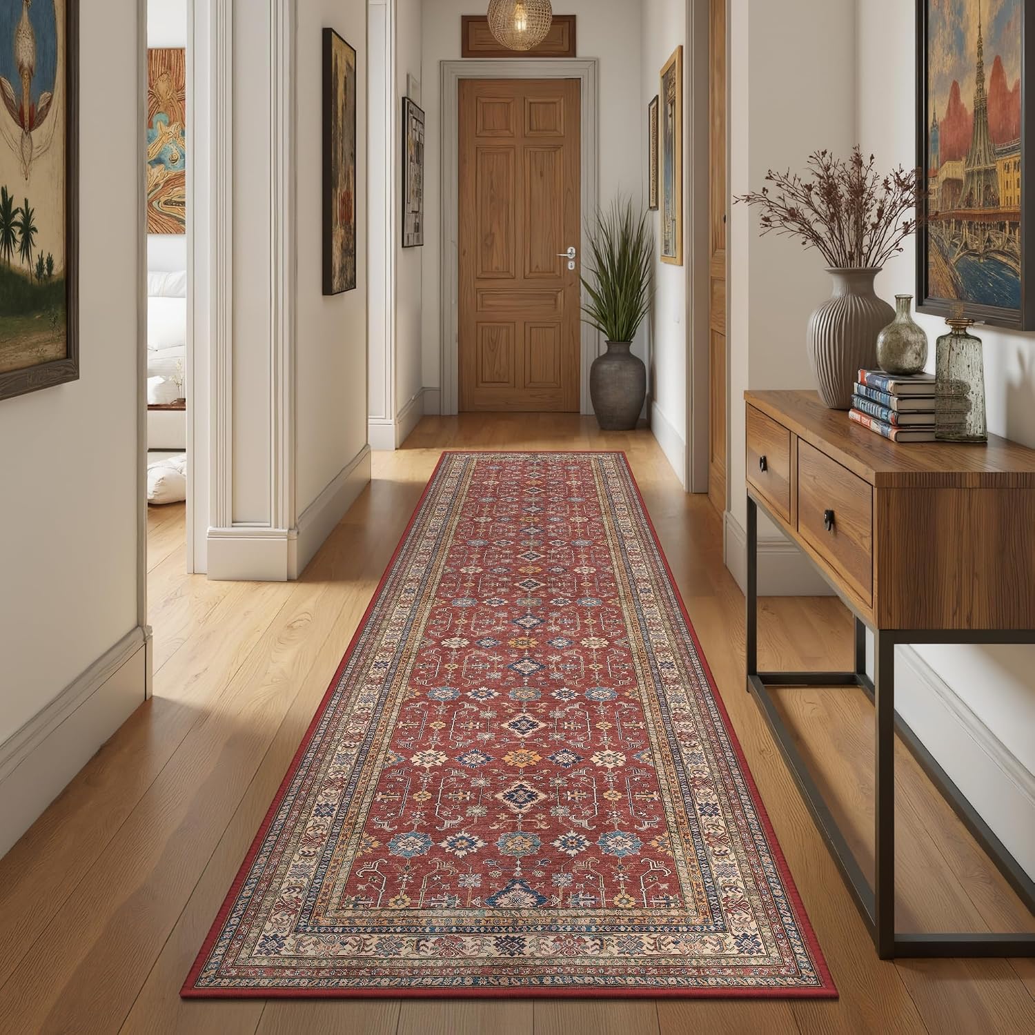 Rugland 2'6x8' Runner - TPR10-Burgundy