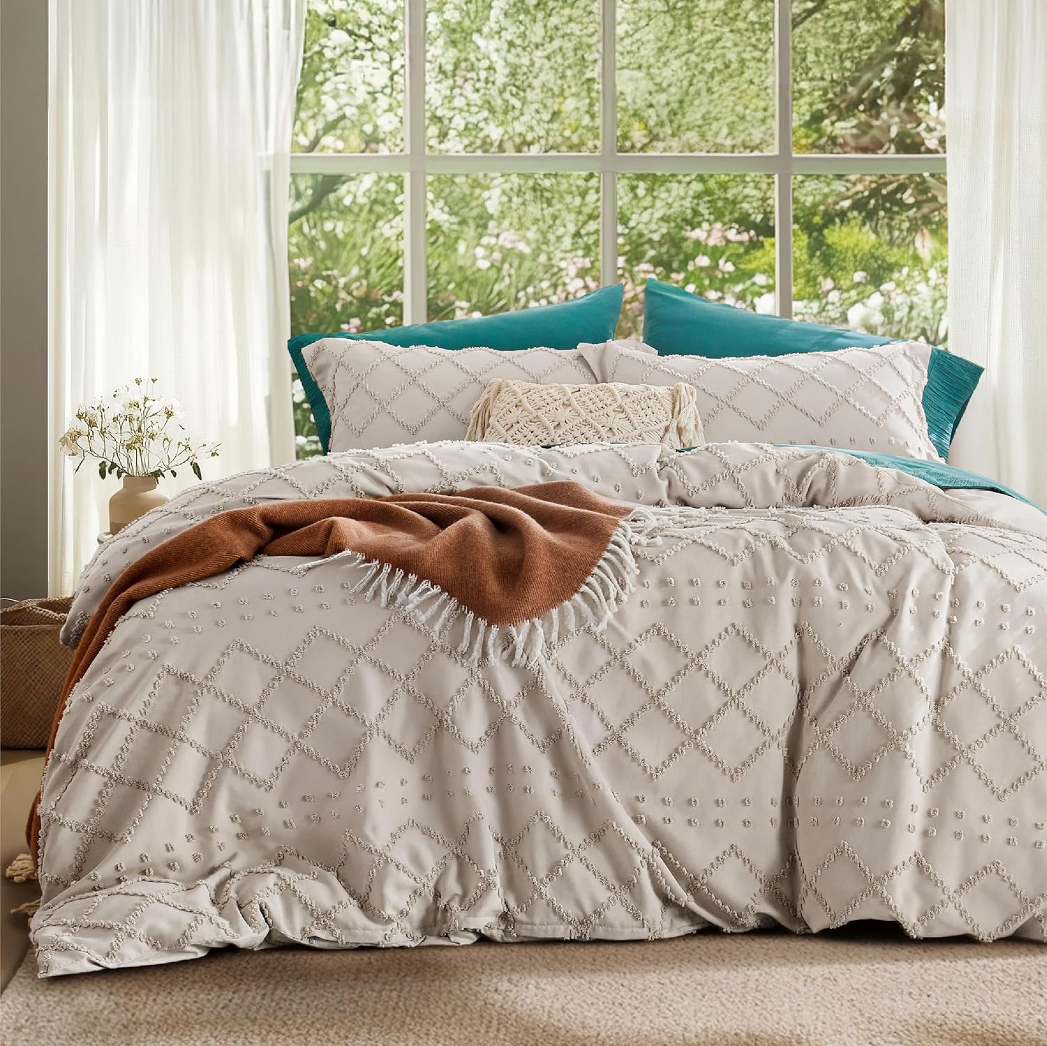 Bedsure Boho Duvet Cover King Size