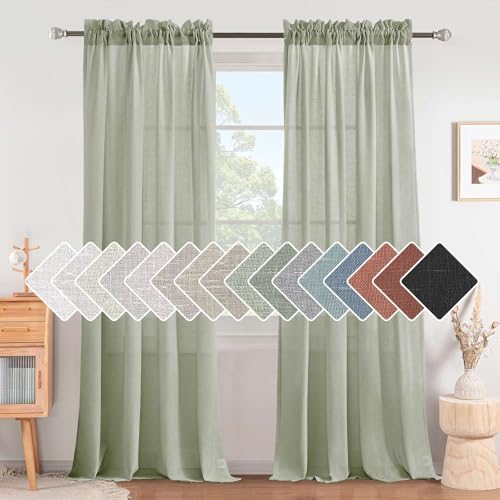 H.VERSAILTEX Sage Curtains 96"