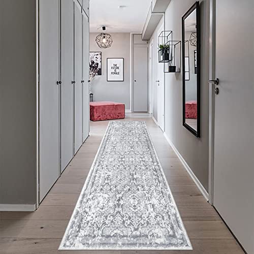 Vaukki Hallway Runner Rug 2'6'' X 8' (Grey)