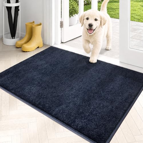 PURRUGS Dirt Trapping Door Mat 24" x 35.5" (Navy)