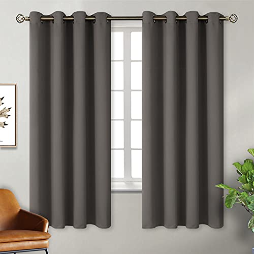 BGment Blackout Curtains for Bedroom - 55 x 69 Inch, Grey