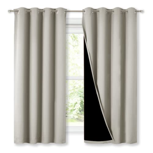 NICETOWN Natural 100% Blackout 52x63
