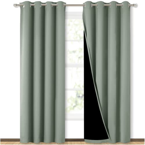 NICETOWN 100% Blackout (Greyish Green)