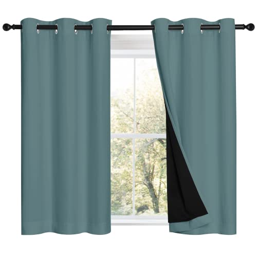 NICETOWN Greyish Blue 45 inches Long