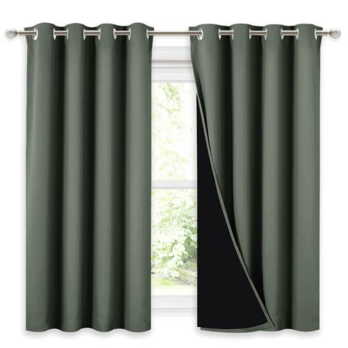 NICETOWN 100% Blackout Curtains 54" Long