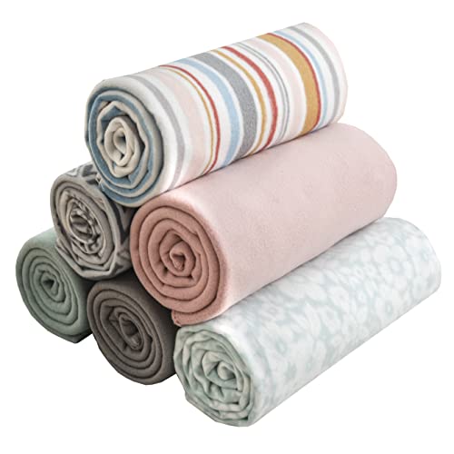 Fleece Throw Blanket Set (Pack of 6)