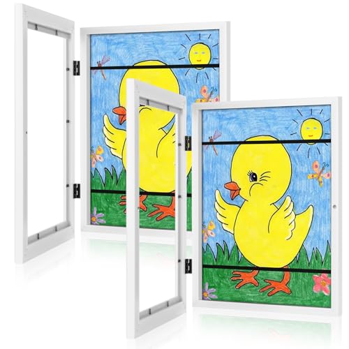 [2Pack] Kids Art Frames, 9x12 Front Opening (GULETHUN)