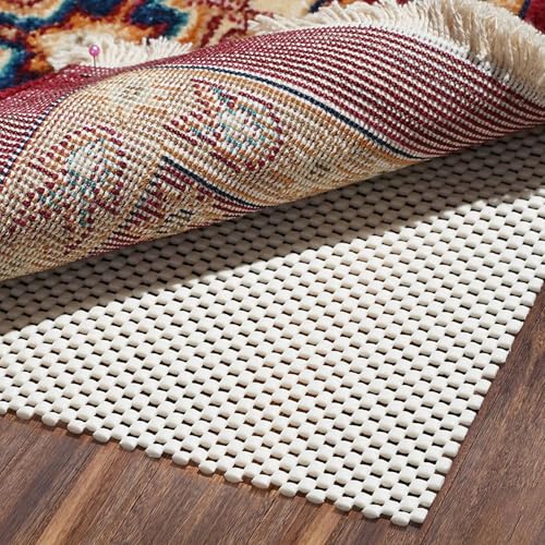BAGAIL BASICS Non Slip Rug Pad Gripper 10 x 14 Feet Extra Thick Carpet Pads for Area Rugs and Hardwood Floors, Keep Your Rugs Safe and in Place