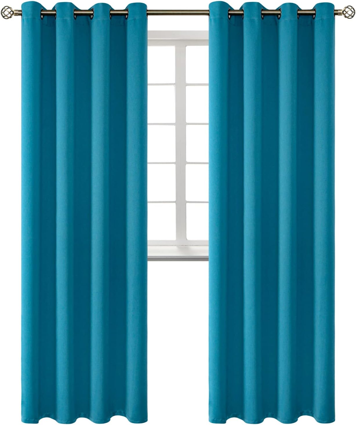 BGment Blackout Curtains (Peacock Blue)