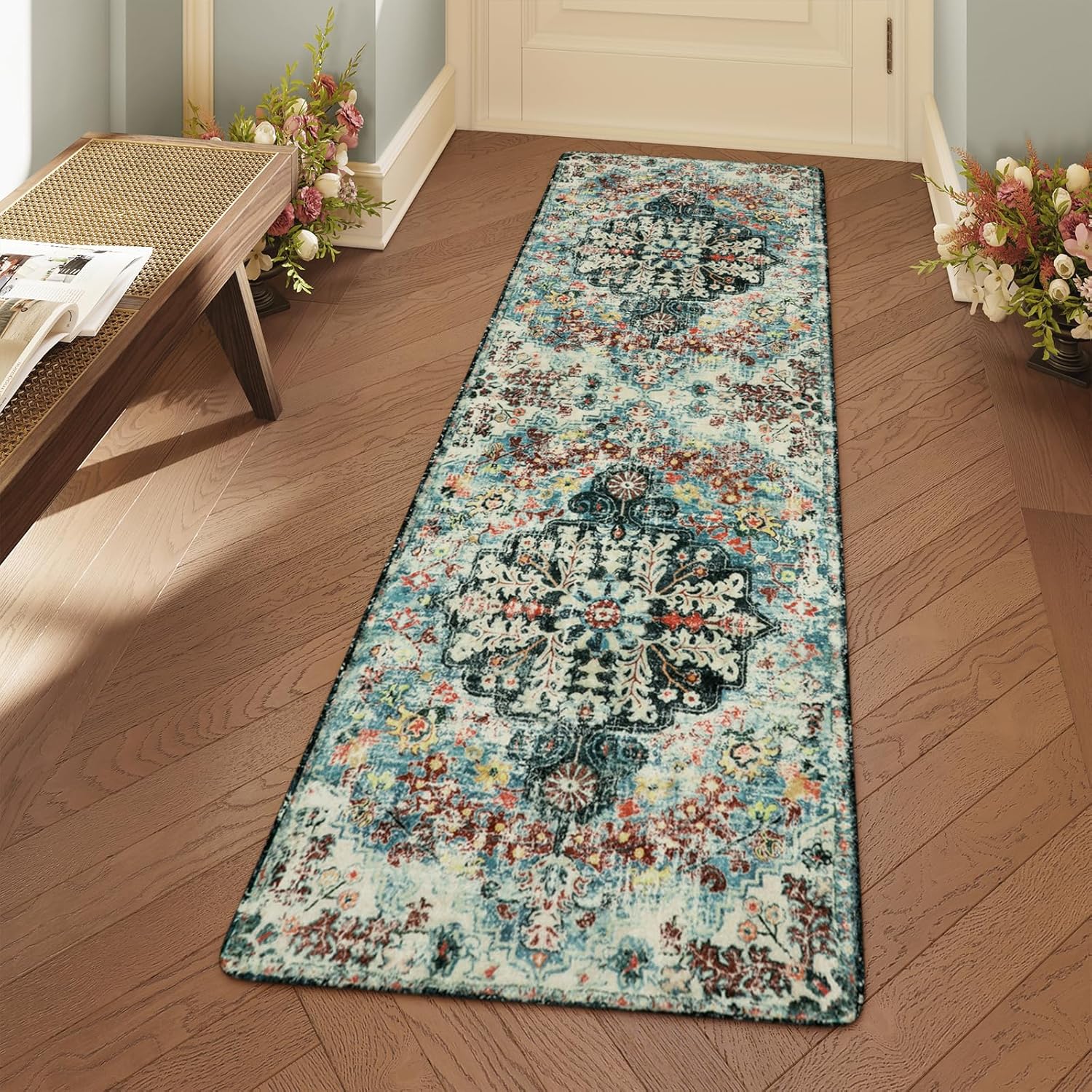 Lahome Bohemian Floral Runner