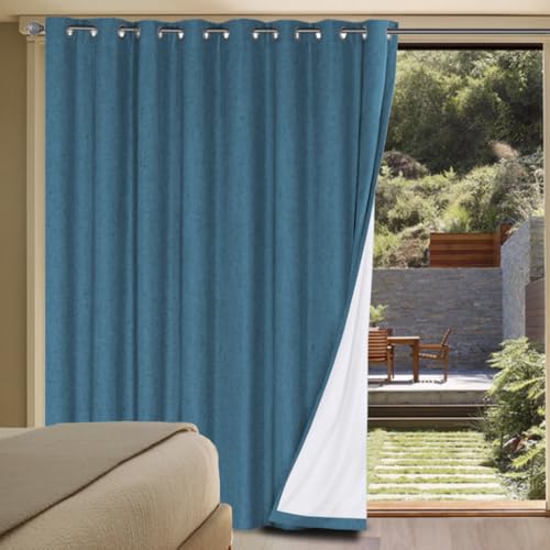 H.VERSAILTEX Linen Blackout 100" x 84" (Blue Sapphire)