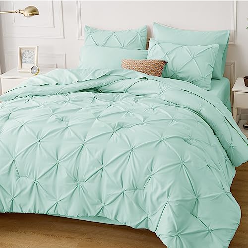Bedsure Twin XL Comforter Set - Mint Green